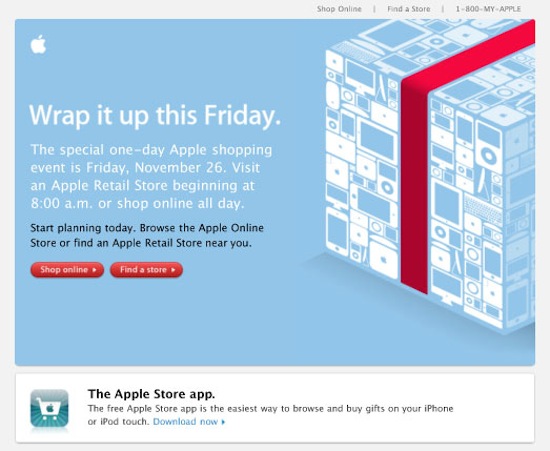 Friday only: A special shopping event.