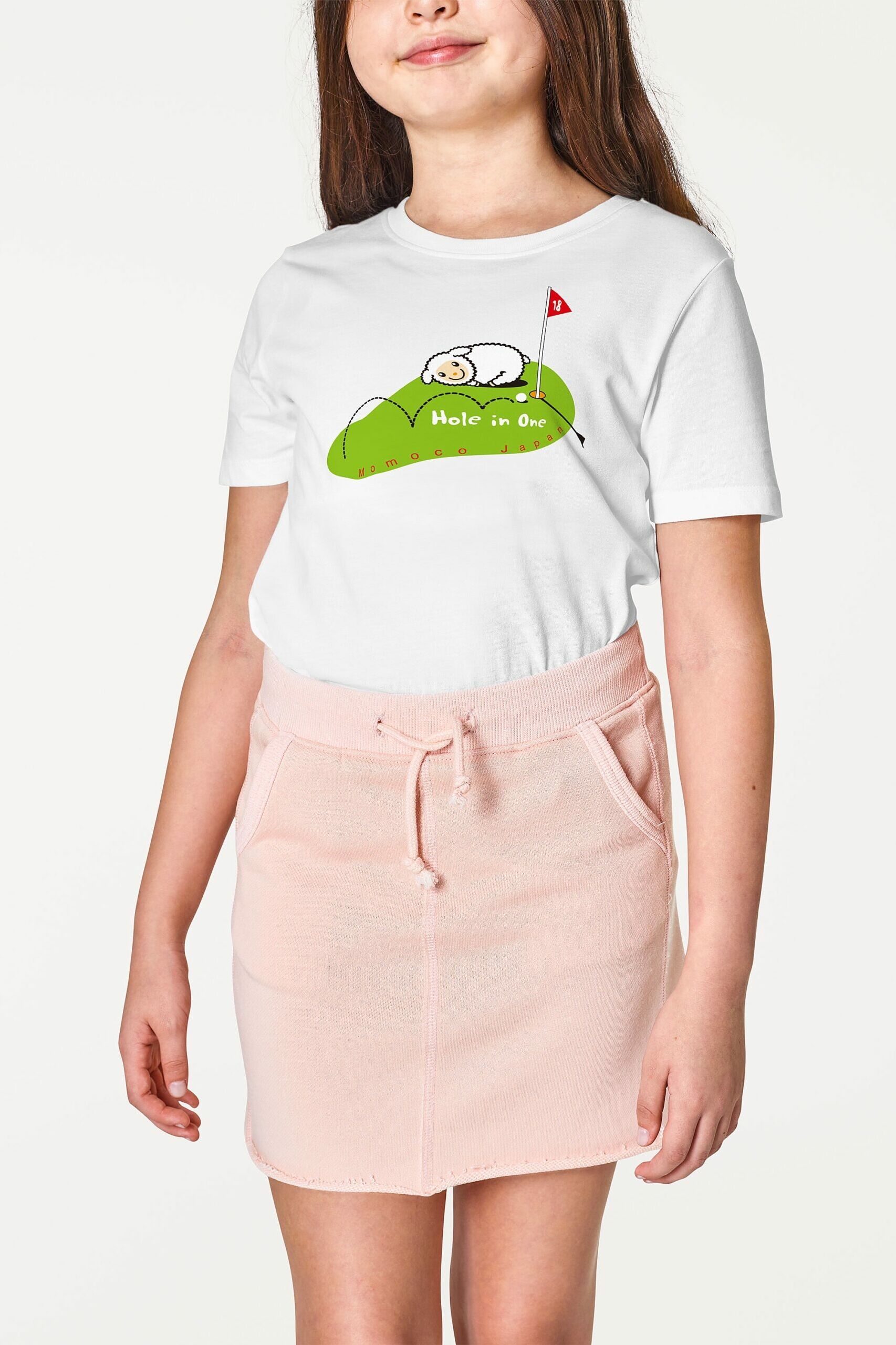 Woman Wearing Png T Shirt And Pink Skirt Mockup