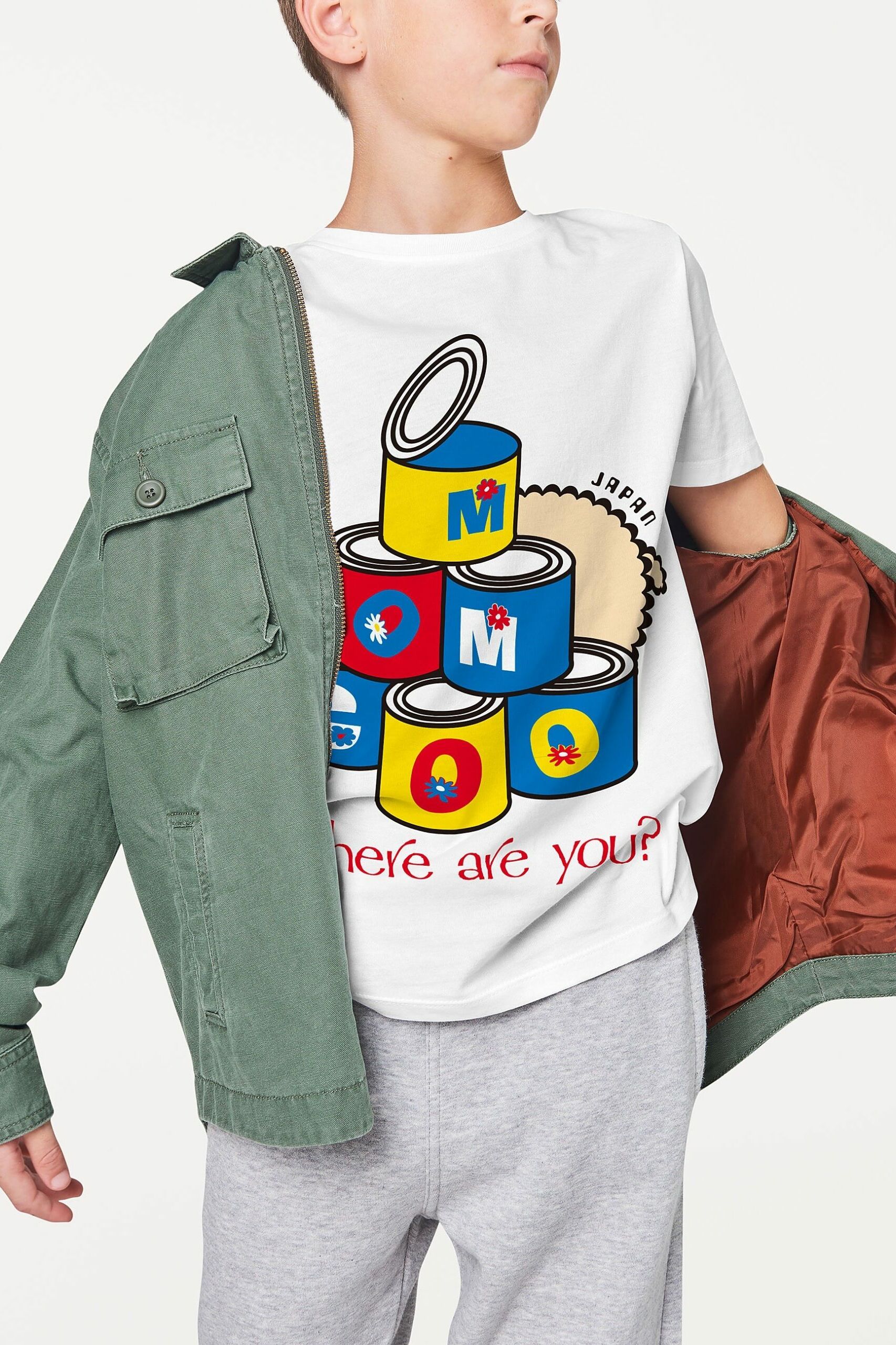 Boy 039 S Png T Shirt With Jacket Mockup In Studio