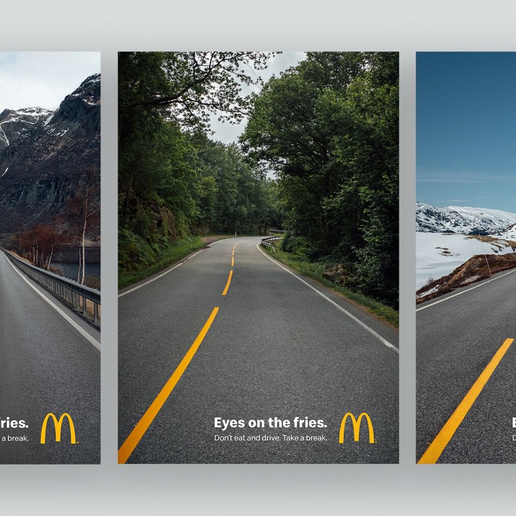 Mcdonalds Fries Norway Road Safety 1a Mcdonalds Fries Norway Road Safety 1a